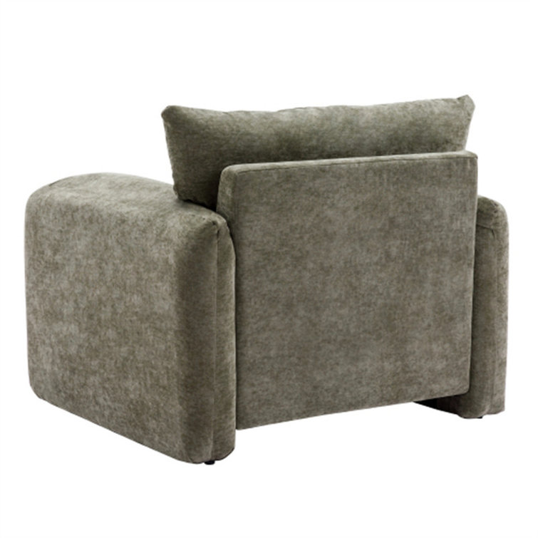 Chenille oversized online chair